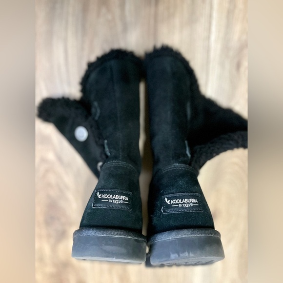 KOOLABURRA BY UGG Big Girl Kinslei Black Tall Boots style Size 4 EUC - Picture 5 of 6
